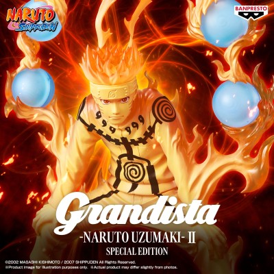 NARUTO SHIPPUDEN - Naruto Uzumaki Grandista Banpresto PVC Statue 27 cm