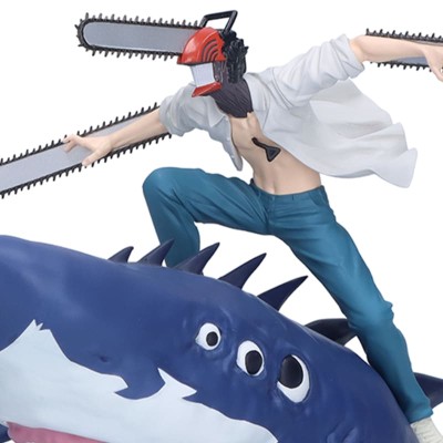 CHAINSAW MAN THE MOVIE REZE ARC - Chainsaw Man & Beam Figure Life Banpresto PVC Figure 13 cm