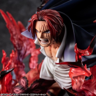 ONE PIECE - Leader of Red Hair Pirates Red-Haired Shanks Kamusari P.O.P SA-MAXIMUM Megahouse PVC Figure 25 cm