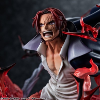 ONE PIECE - Leader of Red Hair Pirates Red-Haired Shanks Kamusari P.O.P SA-MAXIMUM Megahouse PVC Figure 25 cm