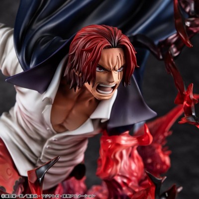 ONE PIECE - Leader of Red Hair Pirates Red-Haired Shanks Kamusari P.O.P SA-MAXIMUM Megahouse PVC Figure 25 cm