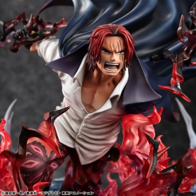 ONE PIECE - Leader of Red Hair Pirates Red-Haired Shanks Kamusari P.O.P SA-MAXIMUM Megahouse PVC Figure 25 cm