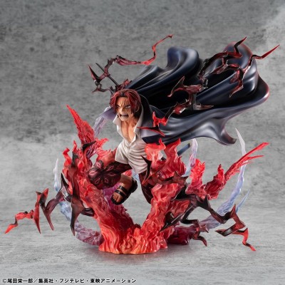 ONE PIECE - Leader of Red Hair Pirates Red-Haired Shanks Kamusari P.O.P SA-MAXIMUM Megahouse PVC Figure 25 cm