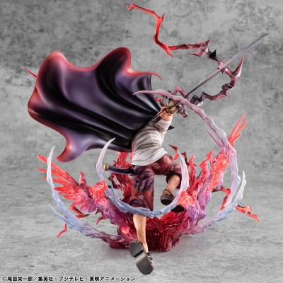 ONE PIECE - Leader of Red Hair Pirates Red-Haired Shanks Kamusari P.O.P SA-MAXIMUM Megahouse PVC Figure 25 cm