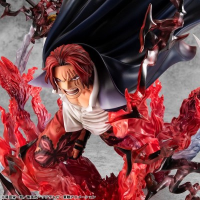 ONE PIECE - Leader of Red Hair Pirates Red-Haired Shanks Kamusari P.O.P SA-MAXIMUM Megahouse PVC Figure 25 cm