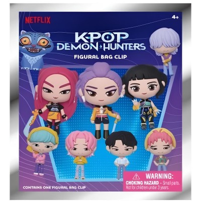 K-POP DEMON HUNTERS - 3D PVC Bag Clip (1 random clip)