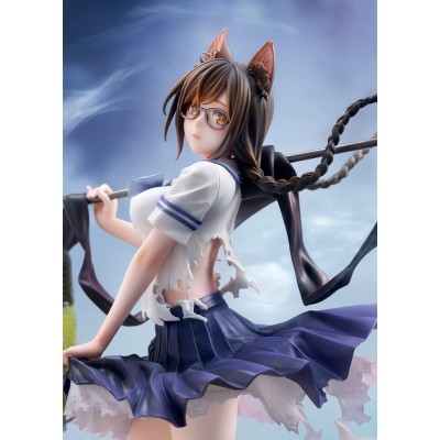 COMICS BAKEMONOGATARI - Tsubasa Hanekawa 1/7 QuesQ PVC Figure 26 cm