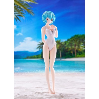 REBUILD OF EVANGELION - Rei Ayanami (One-Piece Style) Pop Up Parade Beach Queens L Size PVC Figure 22 cm