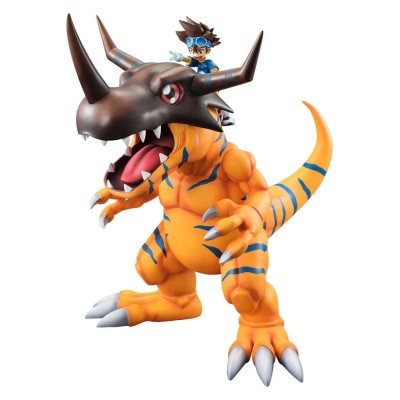 DIGIMON ADVENTURE - Greymon & Taichi Yagami G.E.M. Series Megahouse PVC Figure (Repeat) 25 cm