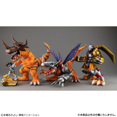 DIGIMON ADVENTURE - Greymon & Taichi Yagami G.E.M. Series Megahouse PVC Figure (Repeat) 25 cm