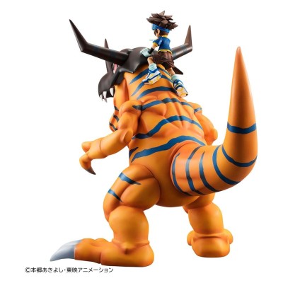 DIGIMON ADVENTURE - Greymon & Taichi Yagami G.E.M. Series Megahouse PVC Figure (Repeat) 25 cm