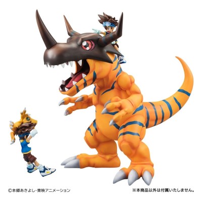 DIGIMON ADVENTURE - Greymon & Taichi Yagami G.E.M. Series Megahouse PVC Figure (Repeat) 25 cm