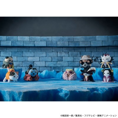 ONE PIECE - Mega Cat Project Nyan Piece Nyan! Luffy & the Seven Warlords of the Sea Mini Figures - 1 single Blind Box 3 cm