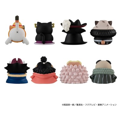 ONE PIECE - Mega Cat Project Nyan Piece Nyan! Luffy & the Seven Warlords of the Sea Mini Figures - 1 single Blind Box 3 cm