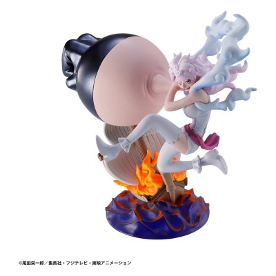 ONE PIECE - Petitrama series LOGBOX RE BIRTH Ver. Egghead 02 - Pack 4 Mini Figures 8 cm