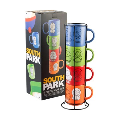 SOUTH PARK - Set of 4 mugs 300 ml with stand