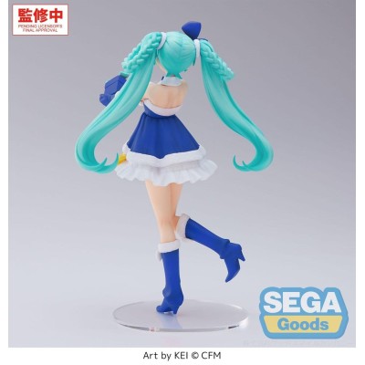 CHARACTER VOCAL SERIES 01 - Hatsune Miku Sapphire Christmas Ver. High Premium Sega PVC Figure 21 cm
