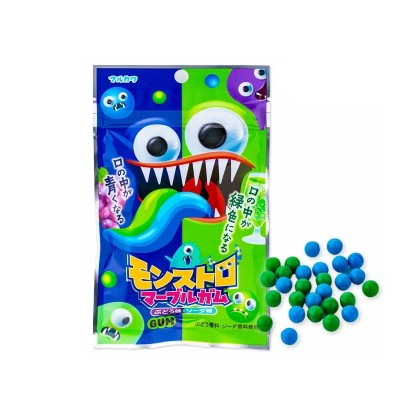 Monstoro Bubble Gum - Japanese chewing gum with cola & soda flavour 37G