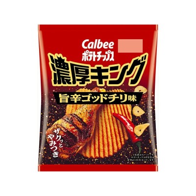 Potato chips rich king Uma-Kara Spicy God Chilli - patatine giapponesi al peperoncino piccante 52 g
