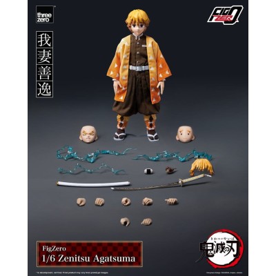 DEMON SLAYER - Zenitsu Agatsuma FigZero ThreeZero Action Figure 28 cm