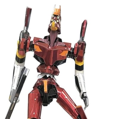 EVANGELION - Unit 02 Metallic Nano Plastic Model 17 cm