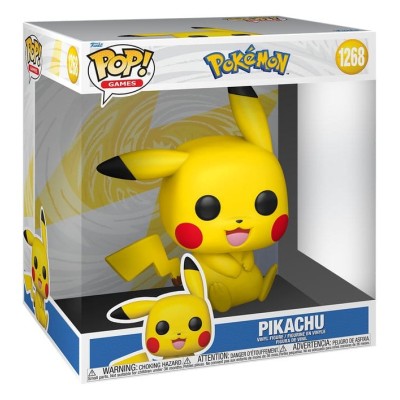 POKÉMON - Pikachu 25 cm Super Sized Jumbo Funko Pop Games 1268