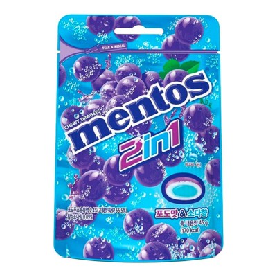 Mentos 2 In 1 Grape Soda - Confetti al gusto d'uva