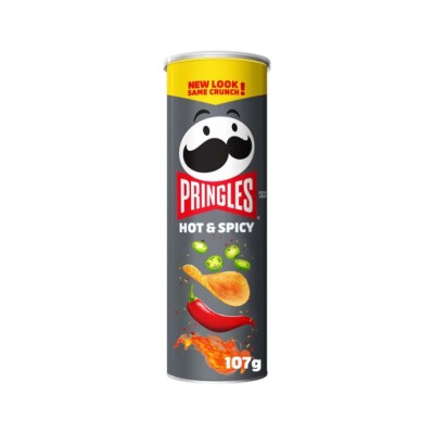 Pringles Hot & Spicy Pepers - Korean potato snack with hot & Spicy pepers flavour