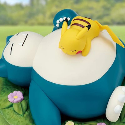 POKEMON - Pikachu & Snorlax Sleeping ver. Banpresto PVC Figure 14 cm