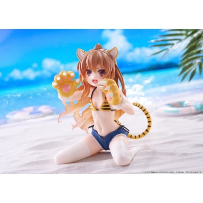 TORADORA! - Taiga Aisaka Tiger Costume Swimwear Ver. Desktop Cute Taito PVC Figure 13 cm