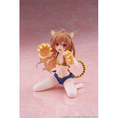 TORADORA! - Taiga Aisaka Tiger Costume Swimwear Ver. Desktop Cute Taito PVC Figure 13 cm