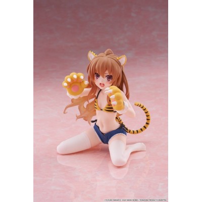 TORADORA! - Taiga Aisaka Tiger Costume Swimwear Ver. Desktop Cute Taito PVC Figure 13 cm