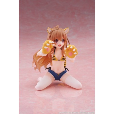 TORADORA! - Taiga Aisaka Tiger Costume Swimwear Ver. Desktop Cute Taito PVC Figure 13 cm