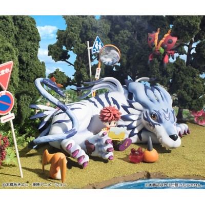 DIGIMON ADVENTURE - Garurumon & Ishida Yamato (Repeat) G.E.M. Series Megahouse PVC Figure 25 cm
