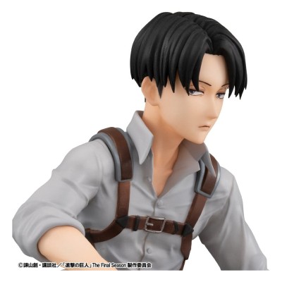 ATTACK ON TITAN - Squad Captain Levi Palm Size Megahouse PVC Figure 9 cm