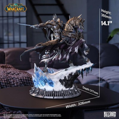 WARCRAFT - The Lich King & Invincible Blizzard Statue 36 cm