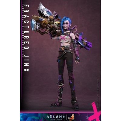 ARCANE - Fractured Jinx 1/6 Action Figure  Hot Toys 28 cm