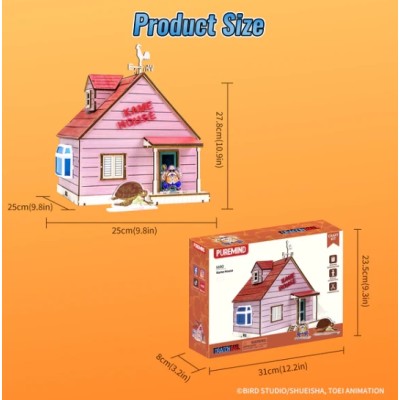 DRAGON BALL - Kame House Wood Construction Craft Set with Acrylic Figures 25 cm