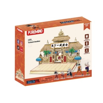DRAGON BALL - Tenkaichi Budokai Wood Construction Craft Set with Acrylic Figures 25 cm