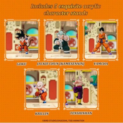 DRAGON BALL - Tenkaichi Budokai Wood Construction Craft Set with Acrylic Figures 25 cm