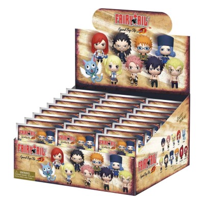 FAIRY TAIL - 3D Foam Bag Clips Serie 1 (1 clip casuale)