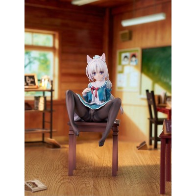 SENREN*BANKA - Yoshino Tomotake Animal Ears School Uniform Ver. 1/7 Luminous Box PVC Figure 21 cm