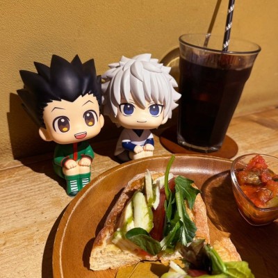 HUNTER X HUNTER - Gon Freecss & Killua Zoldyck Look Up 2-Pack (with gift) Megahouse PVC Figures 11 cm