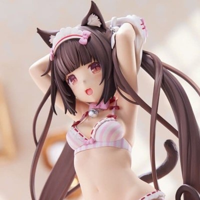 NEKOPARA - Chocola Dress up time 1/7 Plum PVC Figure 24 cm