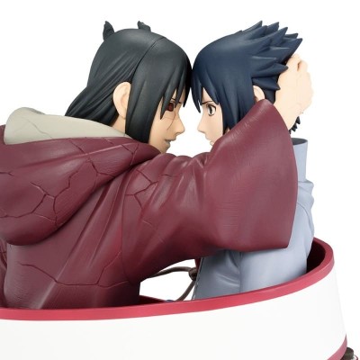NARUTO SHIPPUDEN - Sasuke Uchiha & Itachi Uchiha Portrelic Banpresto PVC Figure 12 cm