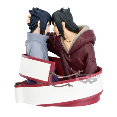 NARUTO SHIPPUDEN - Sasuke Uchiha & Itachi Uchiha Portrelic Banpresto PVC Figure 12 cm