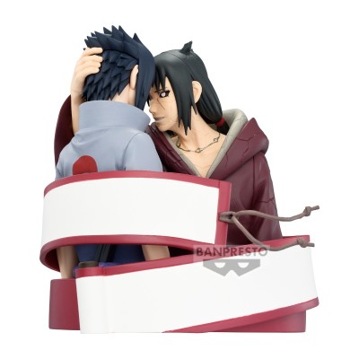 NARUTO SHIPPUDEN - Sasuke Uchiha & Itachi Uchiha Portrelic Banpresto PVC Figure 12 cm