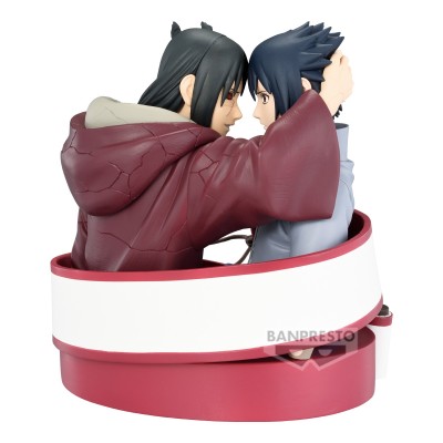 NARUTO SHIPPUDEN - Sasuke Uchiha & Itachi Uchiha Portrelic Banpresto PVC Figure 12 cm