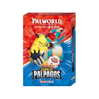 PALWORLD OFFICIAL CARD GAME - Trial Deck Palworld TD01 Dawn of Palpagos Red-Blue ENG