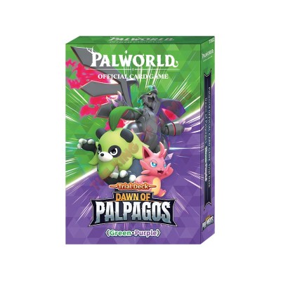 PALWORLD OFFICIAL CARD GAME - Trial Deck Palworld TD02 Dawn of Palpagos Green-Purple ENG